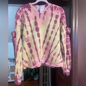 NWT Jet by John Eshaya the dyed pullover sweatshirt